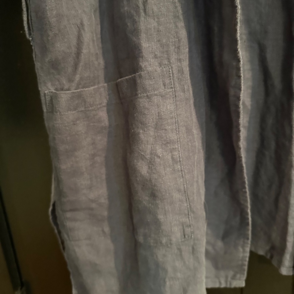 Linen Jacket Steele Blue - Picture 6 of 9